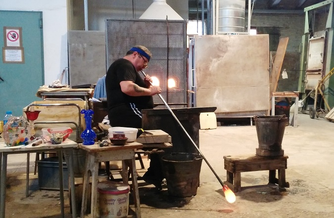 Murano glass blowing